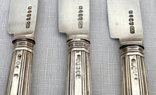 William IV Cased Silver King's Pattern Dessert Knives & Forks for Twelve. Birmingham 1832 George Unite.