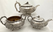 Georgian, George III, Silver Tea Set. York 1819 James Barber & William Whitwell. 51 troy ounces.