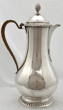 Georgian, George III, Silver Hot Water Jug. London 1774 Andrew Fogelberg. 15.6 troy ounces.
