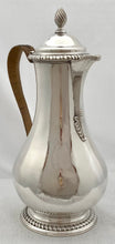 Georgian, George III, Silver Hot Water Jug. London 1774 Andrew Fogelberg. 15.6 troy ounces.