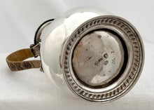 Georgian, George III, Silver Hot Water Jug. London 1774 Andrew Fogelberg. 15.6 troy ounces.
