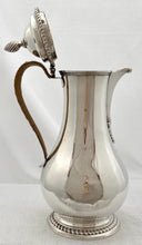 Georgian, George III, Silver Hot Water Jug. London 1774 Andrew Fogelberg. 15.6 troy ounces.