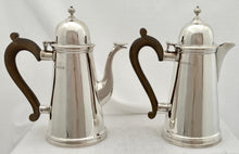 Edward VIII Silver Cafe au Lait Set. London 1936 Crichton Brothers. 38.6 troy ounces.