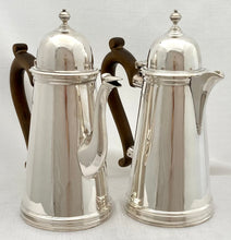Edward VIII Silver Cafe au Lait Set. London 1936 Crichton Brothers. 38.6 troy ounces.