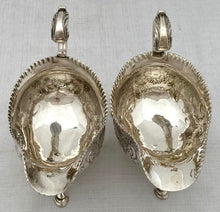 Georgian, George III, Pair of Silver Sauce Boats. London 1764 William Skeen. 13.7 troy ounces.