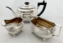 Georgian, George III, Matched Silver Tea Set. London 1808/09. 34 troy ounces.