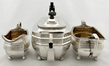 Georgian, George III, Matched Silver Tea Set. London 1808/09. 34 troy ounces.