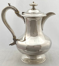 William IV Silver Hot Water Jug. London 1835 Joseph Angell I & John Angell I. 25 troy ounces.