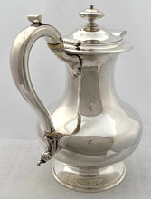 William IV Silver Hot Water Jug. London 1835 Joseph Angell I & John Angell I. 25 troy ounces.