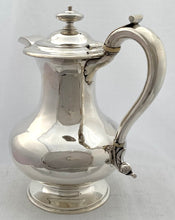 William IV Silver Hot Water Jug. London 1835 Joseph Angell I & John Angell I. 25 troy ounces.