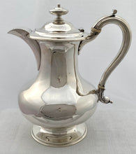 William IV Silver Hot Water Jug. London 1835 Joseph Angell I & John Angell I. 25 troy ounces.