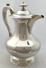 William IV Silver Hot Water Jug. London 1835 Joseph Angell I & John Angell I. 25 troy ounces.