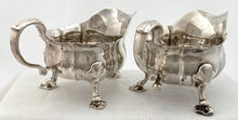 Georgian, George II, Pair of Silver Sauce Boats. London 1741 John Pollock. 27 troy ounces.