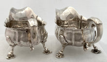 Georgian, George II, Pair of Silver Sauce Boats. London 1741 John Pollock. 27 troy ounces.