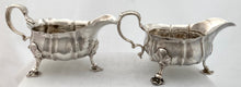Georgian, George II, Pair of Silver Sauce Boats. London 1741 John Pollock. 27 troy ounces.