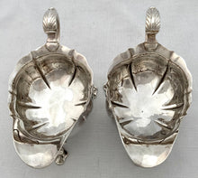Georgian, George II, Pair of Silver Sauce Boats. London 1741 John Pollock. 27 troy ounces.