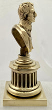 The Duke of Wellington 19th Century Brass Bust.