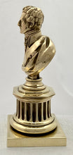 The Duke of Wellington 19th Century Brass Bust.