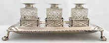Georgian, George III, Silver Inkstand. London 1762 Edward Aldridge I & Edward Aldridge II. 12.9 troy ounces.
