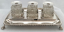 Georgian, George III, Silver Inkstand. London 1762 Edward Aldridge I & Edward Aldridge II. 12.9 troy ounces.