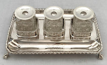 Georgian, George III, Silver Inkstand. London 1762 Edward Aldridge I & Edward Aldridge II. 12.9 troy ounces.