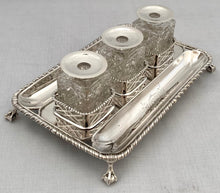 Georgian, George III, Silver Inkstand. London 1762 Edward Aldridge I & Edward Aldridge II. 12.9 troy ounces.