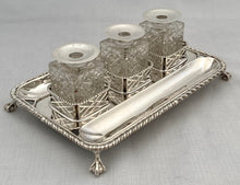 Georgian, George III, Silver Inkstand. London 1762 Edward Aldridge I & Edward Aldridge II. 12.9 troy ounces.