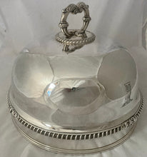 Early Victorian Silver Plated & Crested Game Meat Dome. Matthew Boulton, circa 1850.