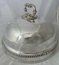 Early Victorian Silver Plated & Crested Game Meat Dome. Matthew Boulton, circa 1850.