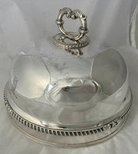 Early Victorian Silver Plated & Crested Game Meat Dome. Matthew Boulton, circa 1850.