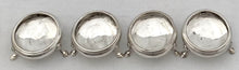 Georgian, George III, Four Crested Silver Salts. London 1780 Charles Hougham. 4.5 troy ounces.