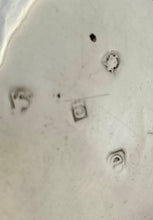 Georgian, George III, Four Crested Silver Salts. London 1780 Charles Hougham. 4.5 troy ounces.