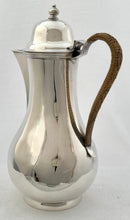 Edwardian Silver Hot Water Jug. London 1906 Goldsmiths & Silversmiths Co. 13.9 troy ounces.