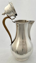 Edwardian Silver Hot Water Jug. London 1906 Goldsmiths & Silversmiths Co. 13.9 troy ounces.