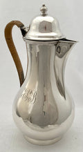 Edwardian Silver Hot Water Jug. London 1906 Goldsmiths & Silversmiths Co. 13.9 troy ounces.