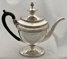 Georgian, George III, Silver Tea & Coffee Service. London 1800 John Emes. 59 troy ounces.
