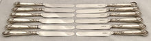 William IV King's Husk Pattern Silver Dessert Knives & Forks for Twelve. Sheffield 1834 George Hardisty.