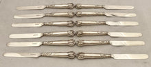 William IV King's Husk Pattern Silver Dessert Knives & Forks for Twelve. Sheffield 1834 George Hardisty.