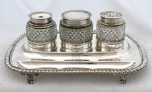 Georgian, George III, Silver Inkstand. London 1816 J. E. Terrey & Co. 25 troy ounces.