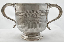 William III Silver Porringer, Lt. Col. Marriott MVO DSO. London 1701 William Denney. 19.6 troy ounces.