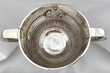 William III Silver Porringer, Lt. Col. Marriott MVO DSO. London 1701 William Denney. 19.6 troy ounces.
