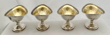 Georgian, George III, Four Silver Pedestal Salts. London 1797 Robert & David Hennell. 9 troy ounces.