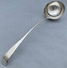 Georgian, George III, Greyhound Crested Silver Soup Ladle. London 1773 Thomas Ellis. 5.5 troy ounces.