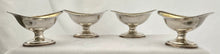 Georgian, George III, Four Silver Pedestal Salts. London 1797 Robert & David Hennell. 9 troy ounces.