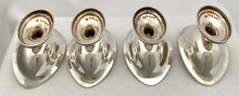 Georgian, George III, Four Silver Pedestal Salts. London 1797 Robert & David Hennell. 9 troy ounces.