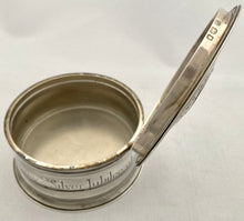 George V Circular Silver Box. London 1935 (Jubilee Hallmark) Garrard & Co. 12.8 troy ounces.