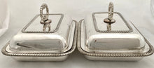 Georgian, George III, Pair of Old Sheffield Plate Entree Dishes, circa 1810.