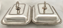 Georgian, George III, Pair of Old Sheffield Plate Entree Dishes, circa 1810.