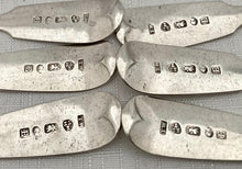 Georgian, George III, Six Silver Teaspoons. Newcastle, Thomas Watson. 2.4 troy ounces.
