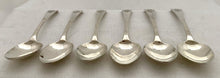 The Royal Miners Regiment, Six George III Silver Regimental Spoons. London 1811 Joseph Ash. 7.7 troy ounces.